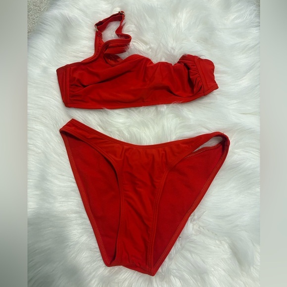 EUC Xhilaration Vibrant Red Swimwear Size S/M - Picture 1 of 3